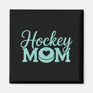 Aimant Maman de hockey Femme Joueuse de hockey sur glace