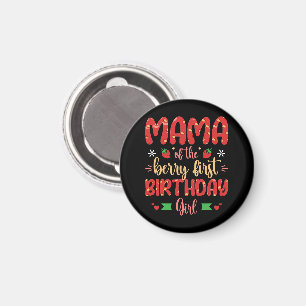 Aimant Maman de la fille qui fête son premier anniversair