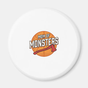 Aimant Maman de Monstres Design de Maman de Basket Vintag