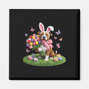 Aimant Maman de Pitbull de Pâques Lapin de Pâques de Prin