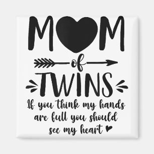 Aimant Maman De Twins Fier Twin Maman Twin Mama Maman Vie
