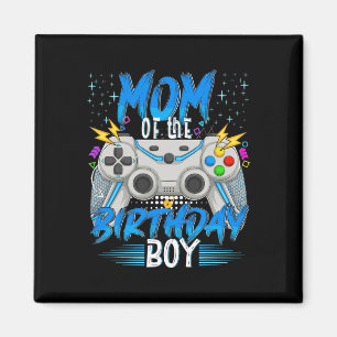 Aimant Maman du garçon d'anniversaire Jeu vidéo Anniversa