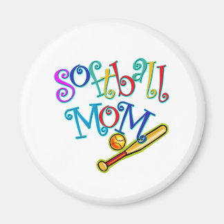 Aimant Maman du softball