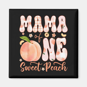 Aimant Maman d'un adorable bébé fille Peach pour son 1er
