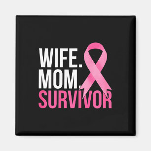 Aimant Maman Femme Survivante Sensibilisation au cancer d