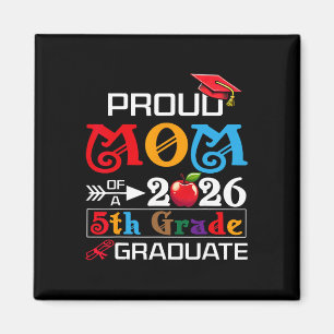 Aimant Maman fière de la promotion 2026 de 5e année diplô