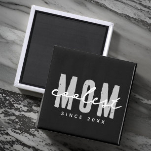 Aimant Maman la plus cool depuis 20XX Moderne Simple Prep