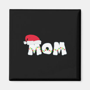 Aimant Maman Noël Pyjama famille Correspondance Santa Hat