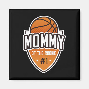 Aimant Maman Of Rookie 1er Anniversaire Bysketbyll Party 