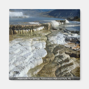 Aimant Mammoth Hot Springs, Parc national de Yellowstone,