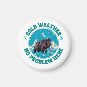 Aimant Mammouth d'hiver Humour de Froid