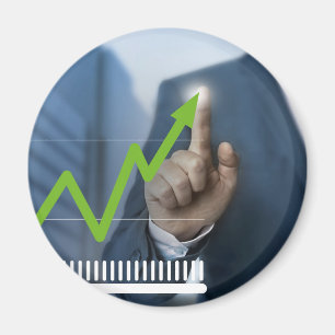 Aimant Man showing stock price touchscreen concept