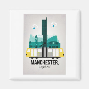 Aimant Manchester avec tramway