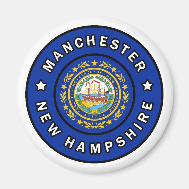 Aimant Manchester New Hampshire (Devant)