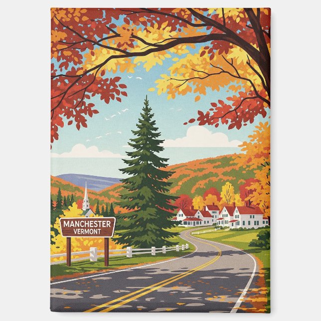 Aimant Manchester Vermont Travel (Recto)