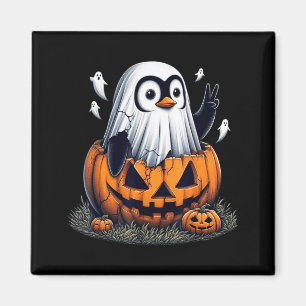 Aimant Manchot drôle Boo Halloween Fantôme Femmes Hommes 