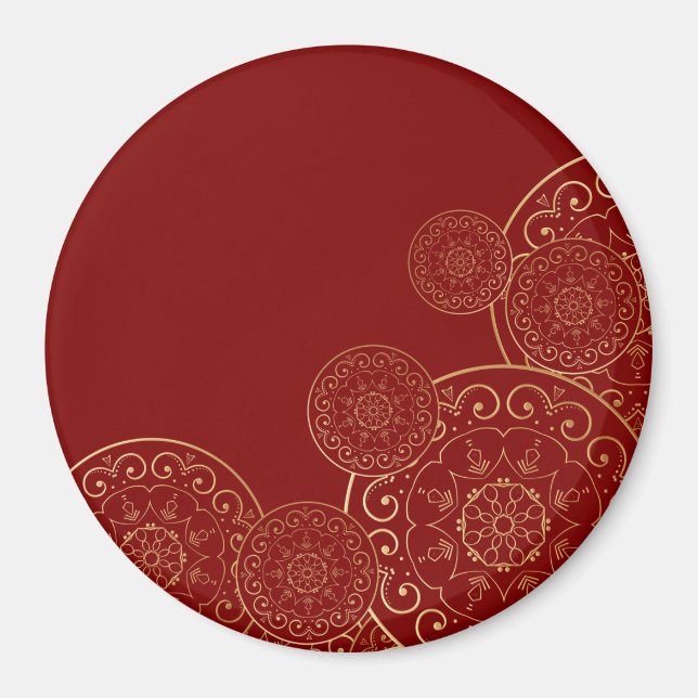 Aimant Mandala 50 de luxe (Devant)