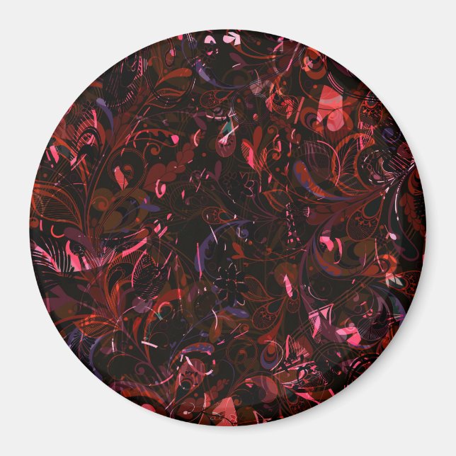 Aimant Mandala 6 Abstrait (Devant)