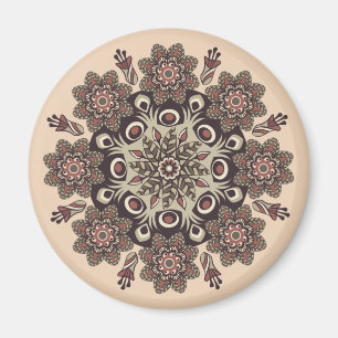 aimant mandala fleur