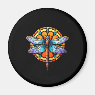 Aimant Mandala Libellule Lumineuse Géométrie Sacrée Spiri
