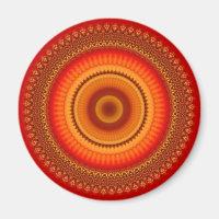 Mandala orange et jaune