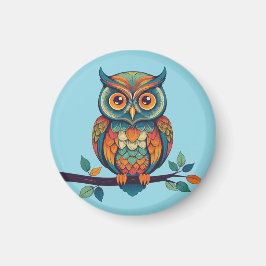 Aimant Mandala Owl