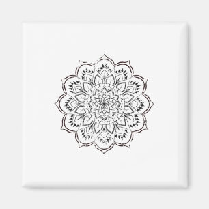 Aimant Mandala Spirituel en Distresse Paix Bohème Yoga Sp