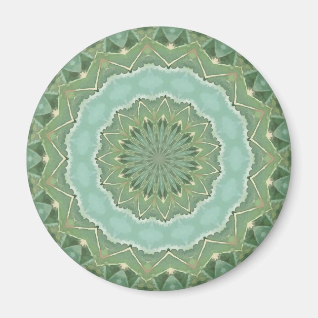 Aimant Mandala succulent (Devant)