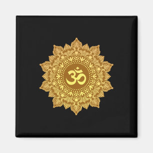 Aimant Mandala symbole Om géométrie sacrée Yoga Zen Médit