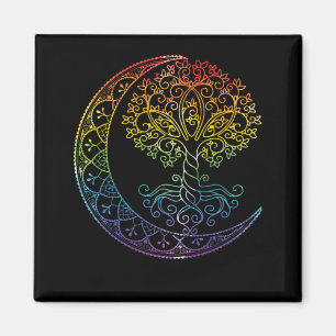 Aimant Mandala Tree of Life Style tatouage