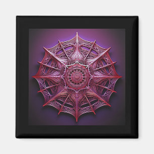 Aimant Mandelbrot à trame rose