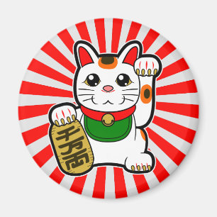 Aimant Maneki Neko : Chat chanceux japonais