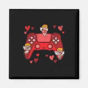 Aimant Manette de jeu vidéo Cœur Saint-Valentin Mignon