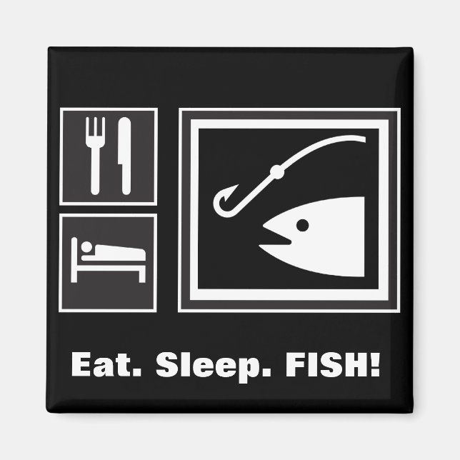 Aimant Mange du POISSON endormi ! (Devant)