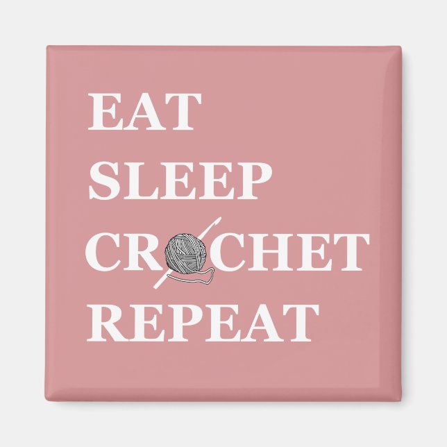 Aimant manger crochet de sommeil répéter (Devant)