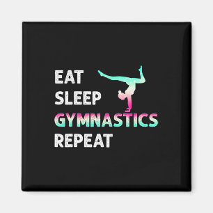 Aimant Manger Dormir Gymnastique Répéter Fille Femmes Drô