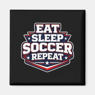 Aimant Manger Sommeil Football Répéter Drôle Joueur de Fo