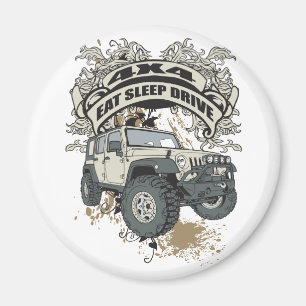 Aimant Mangez, dormez, conduisez 4x4