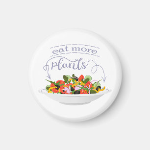 Aimant Mangez plus de plantes frais motivation salade let
