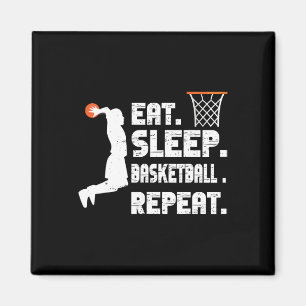 Aimant Mangez Sleep Basketball Répéter Basketball Sports 