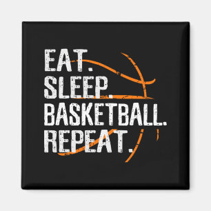 Aimant Mangez Sleep Basketball Répéter - Cadeau Pour Bask