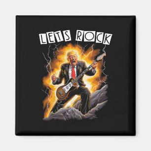 Aimant Mania de musique Drôle Donald Trump jouant de la g