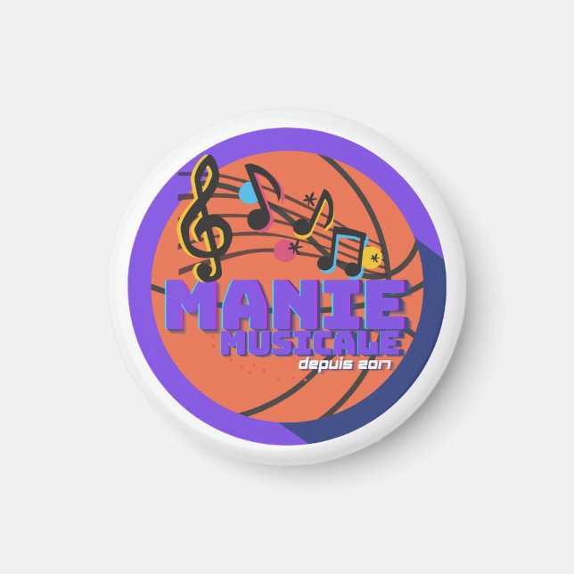 Aimant Manie Musicale Button (Devant)