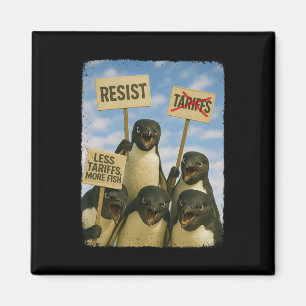 Aimant Manifestation de Pingouin contre le militantisme d
