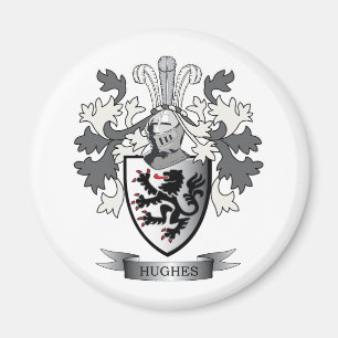 Aimant Manteau de crête de famille de Hughes des bras