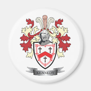 Aimant Manteau de crête de famille de Kennedy des bras