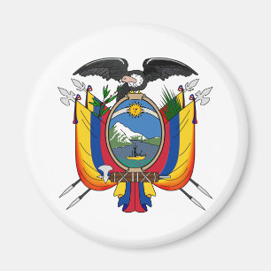 Aimant Manteau officiel de l'Equateur de symbole