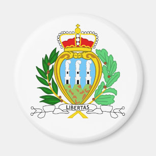 Aimant Manteau officiel du Saint-Marin de symbole