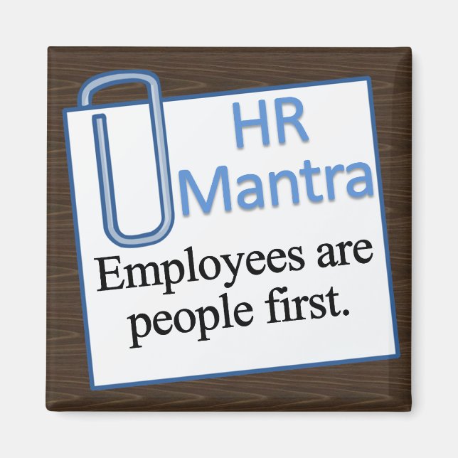 Aimant Mantra des ressources humaines (Devant)