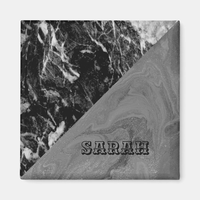 Aimant Marble noir (Devant)